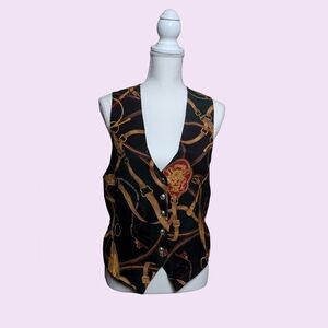 Brocade Pattern Vest ENVIOUS Vintage 90s